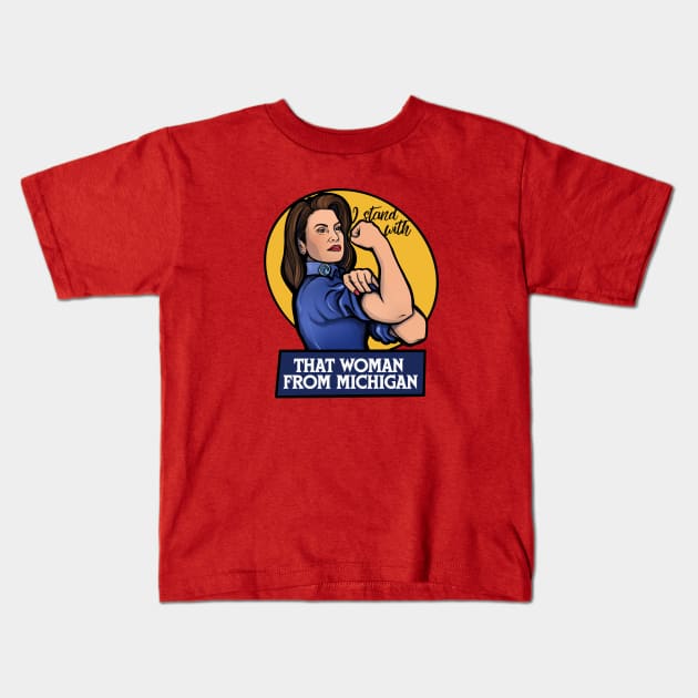 I stand with that woman from Michigan Kids T-Shirt by bubbsnugg